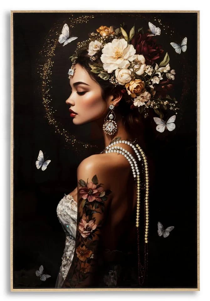MF Leinwandbild Selena Persian Bloom Glamour Frau Wandbild - Bild 2