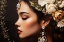MF Leinwandbild Selena Persian Bloom Glamour Frau Wandbild Bild 3