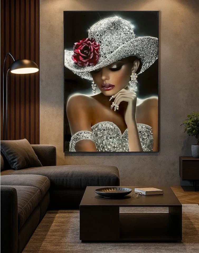 MF Wandbild Orléans Rouge Étoile Glamour Frau 102x152cm
