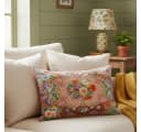 BOLTZE Dekokissen Florentine Rosalia Rechteck Baumwolle Floral Grün Orange Rosa Bild 2