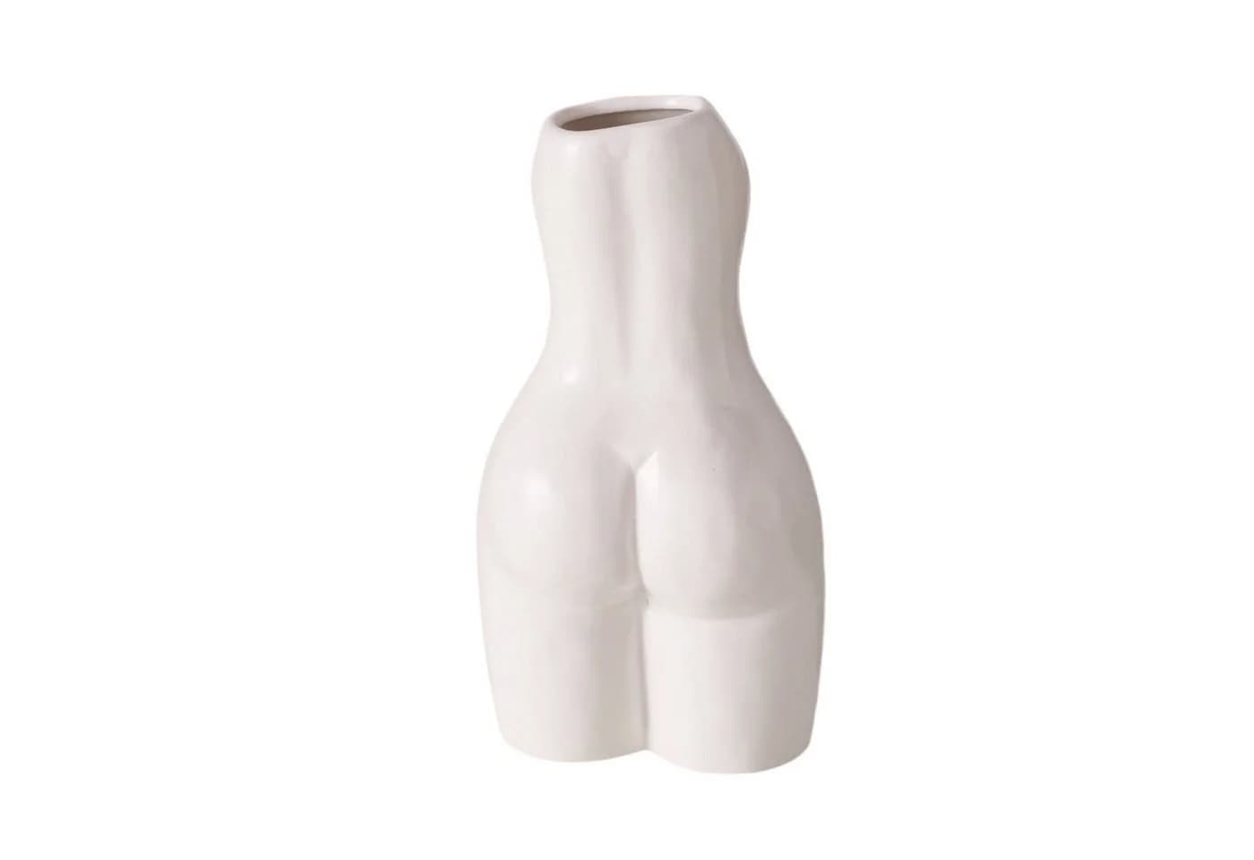 MF Dekovase Aurice Frauenkörper Weiß Porzellan Modern Matt - Bild 3