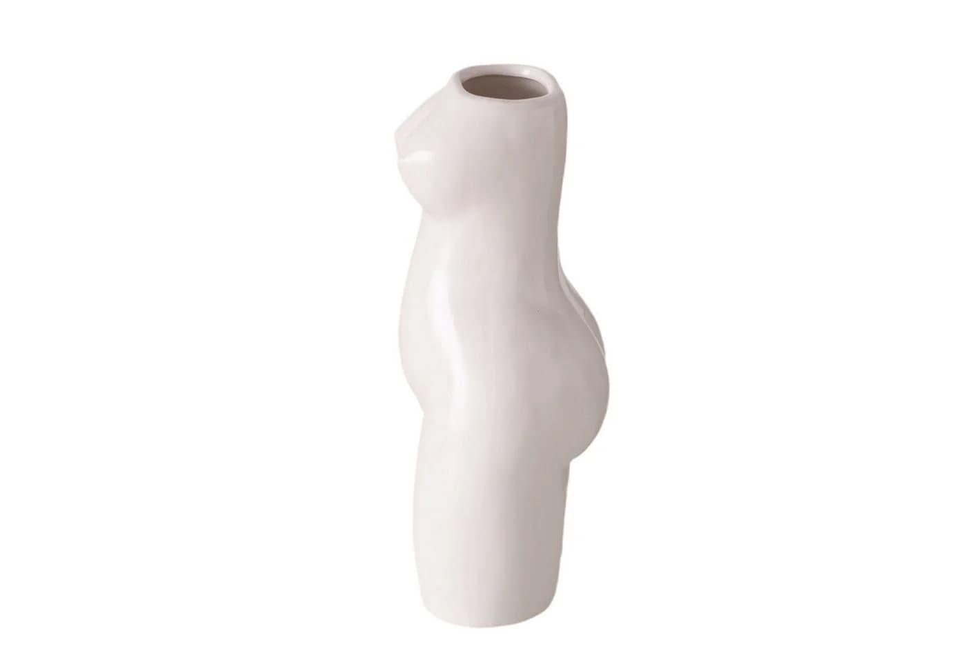 MF Dekovase Aurice Frauenkörper Weiß Porzellan Modern Matt - Bild 4