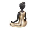 MF Dekofigur Elenya Yoga Frau Gold Schwarz 20 cm sitzend Bild 3