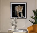 MF Leinwandbild Wandbild 3D Diamond Jaguar Lackoptik Mit Rahmen 82x82cm Bild 2