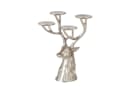 MF Kerzenhalter Russell Silber Hirsch Design Aluminium 4-flammig Bild 5