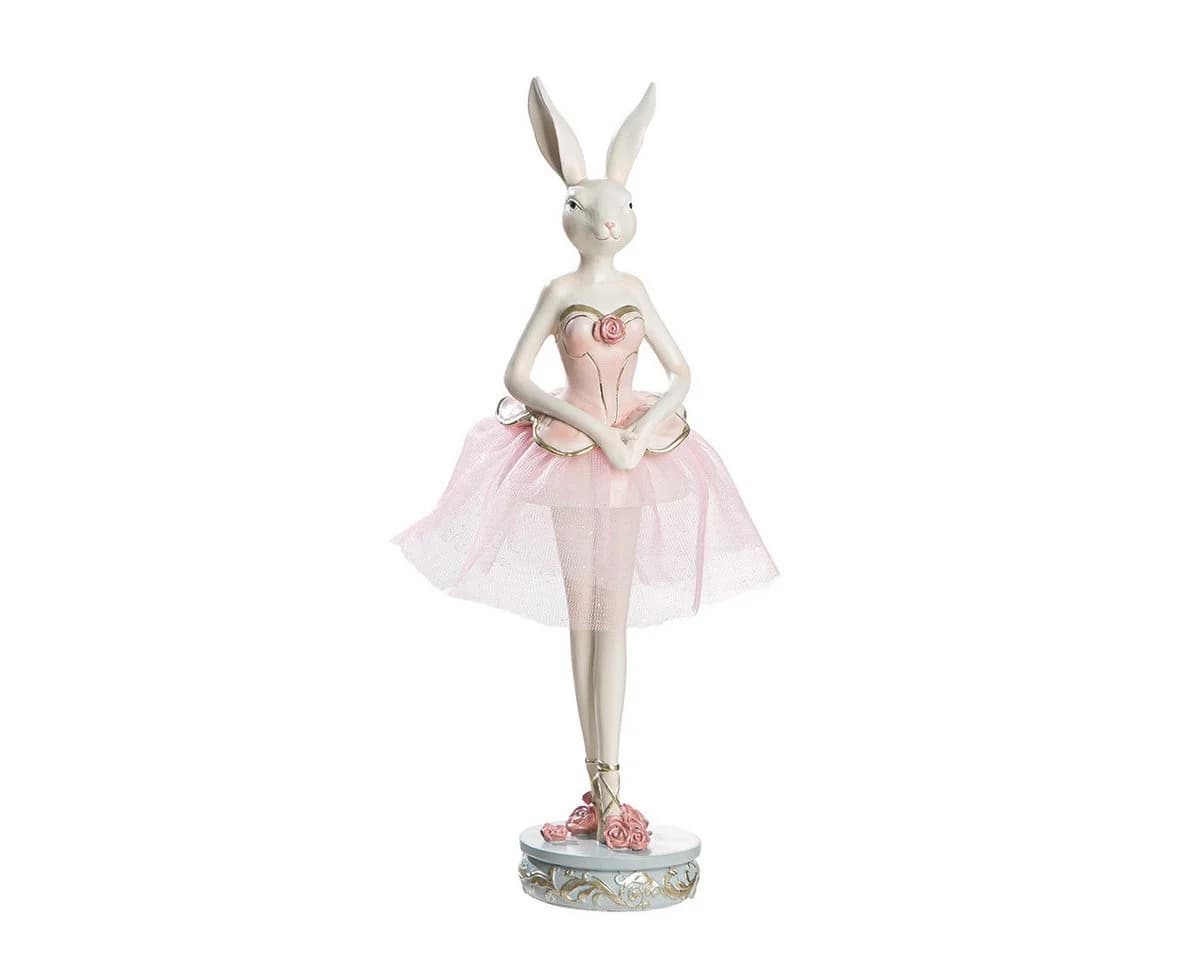 MF Osterfigur Primabella Eleganza Ballerina Hase Dekofigur 31 cm