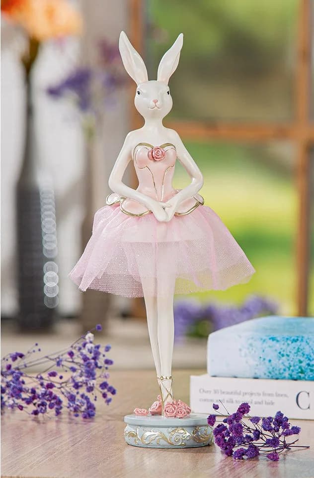 MF Osterfigur Primabella Eleganza Ballerina Hase Dekofigur 31 cm - Bild 2