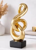 MF Skulptur Golden Infinity Chainy Dekofigur Gold/Schwarz Bild 3