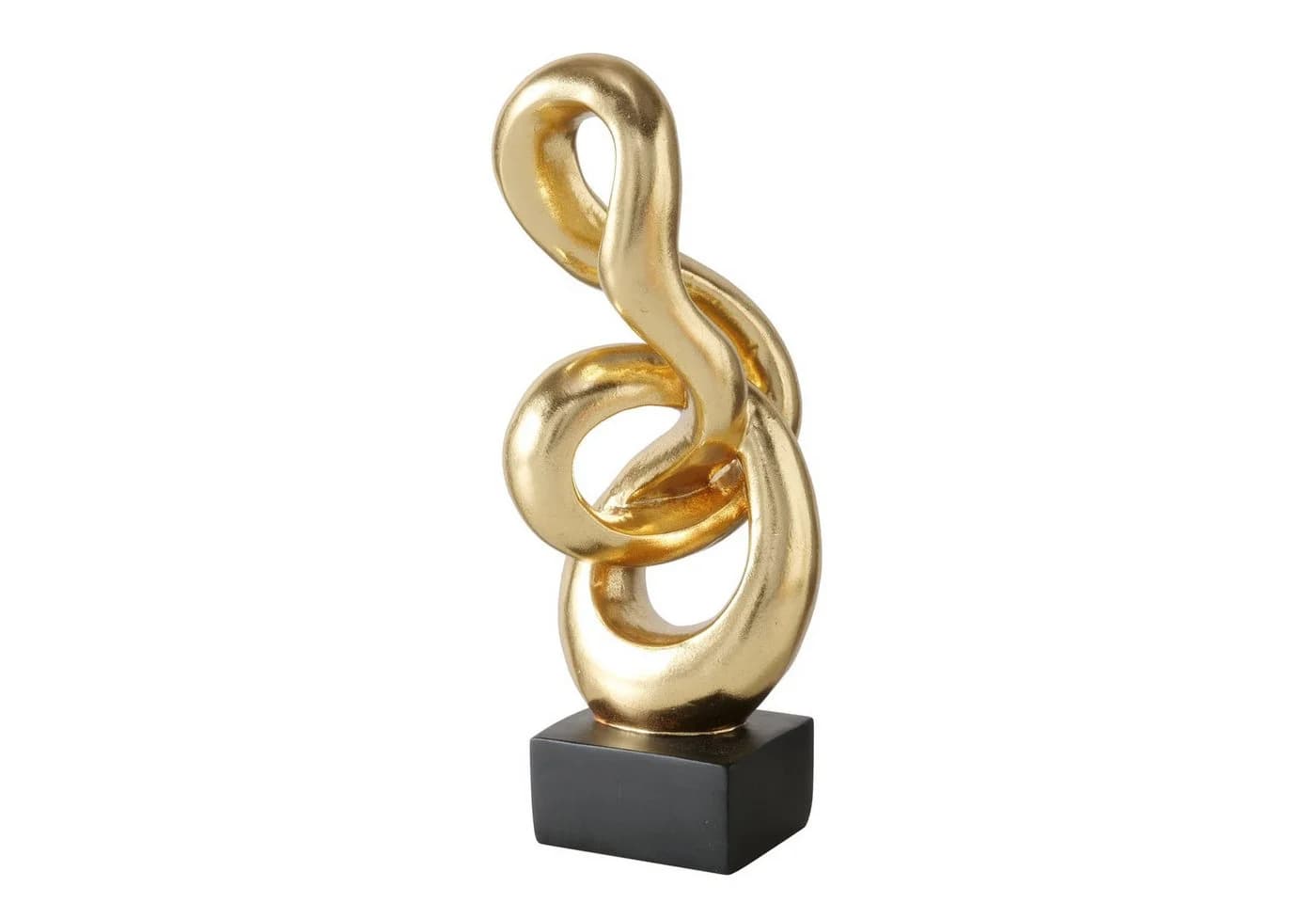 MF Skulptur Golden Infinity Chainy Dekofigur Gold/Schwarz - Bild 5