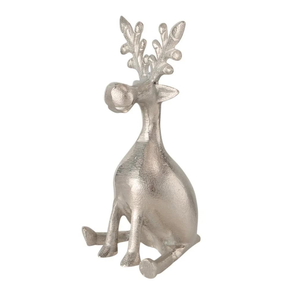 MF Silver Antler Duo Hirschset Dekofigur Aluminium Silber - Bild 5
