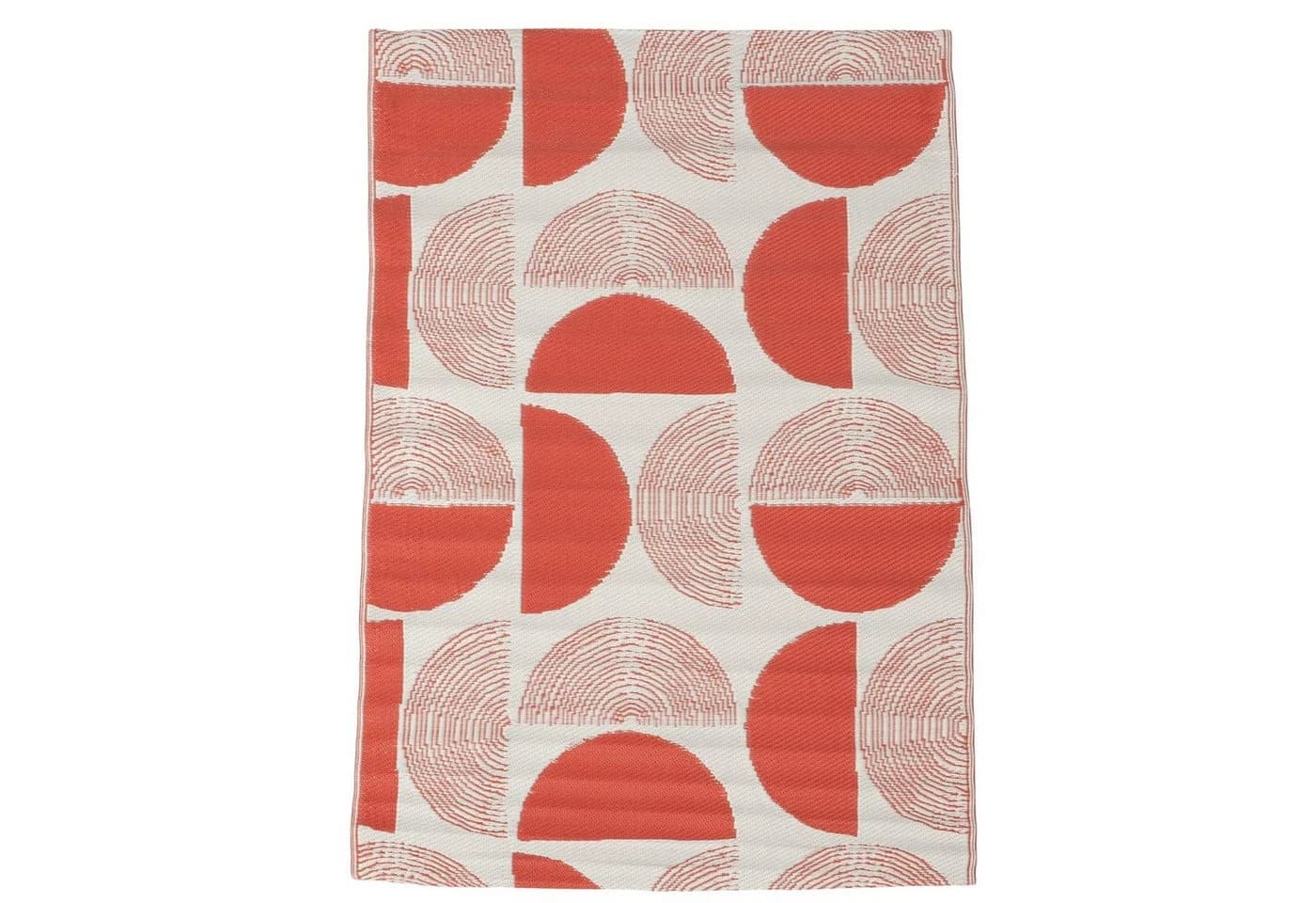 BOLTZE Outdoorteppich Terra Geo Elsa 180x120cm Rot Geometrisches Muster