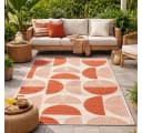 BOLTZE Outdoorteppich Terra Geo Elsa 180x120cm Rot Geometrisches Muster Bild 2