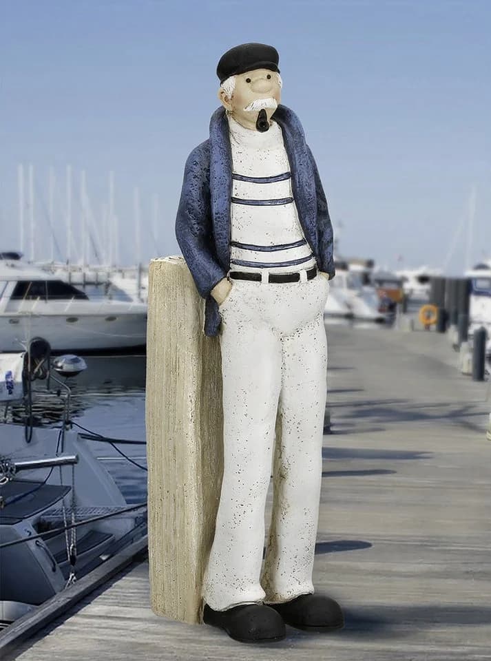 MF Skulptur Figur Seemann Sigvard 29 cm maritim aus Poly - Bild 2
