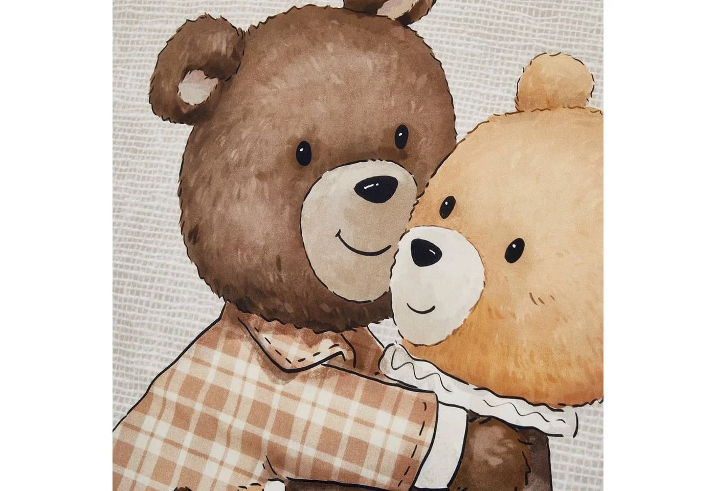 BOLTZE GRUPPE Bettwäsche Henry Kuschelbär Wendebettwäsche Beige Bärendesign