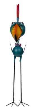 MF Gartenfigur Vogel XL Metall bunt Marivo 129 cm Bild 3