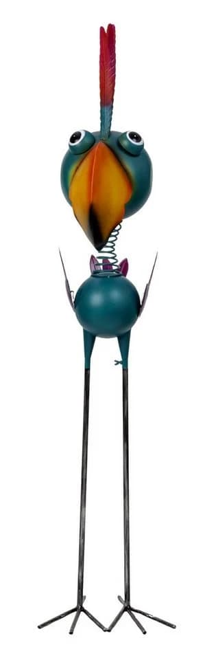 MF Gartenfigur Vogel XL Metall bunt Marivo 129 cm - Bild 3