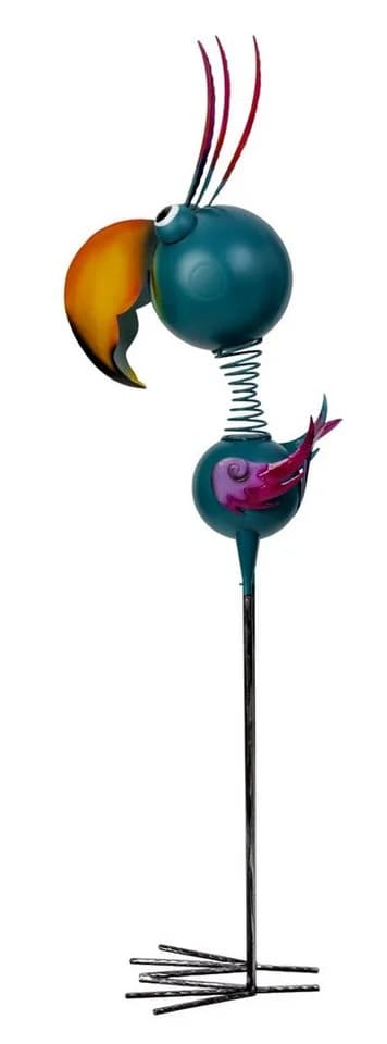MF Gartenfigur Vogel XL Metall bunt Marivo 129 cm - Bild 4