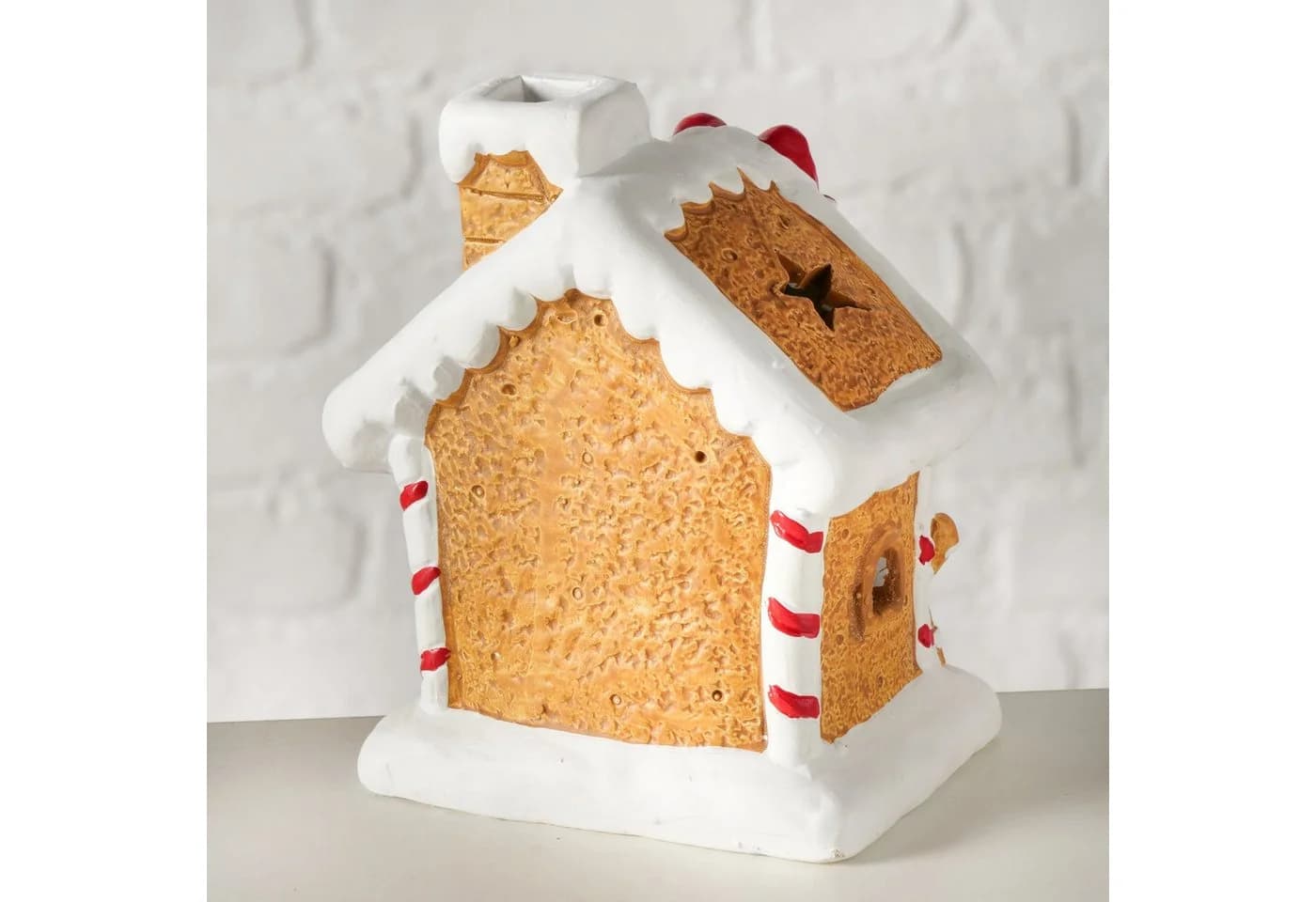 BOLTZE GRUPPE Weihnachtsdorf Lebkuchenhaus 2er Set mit LED Licht - Bild 5
