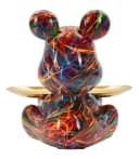 MF Skulptur Dekofigur Streetart Schalenbär Psyco Bunt/Gold Bild 4