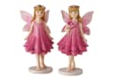 MF Elfenfigur Evangeline 2er Set Pink Lila Kunstharz Deko Bild 2