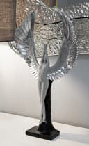 MF Skulptur Engel Angelica 48cm Polyresin Silber Bild 2