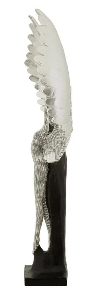 MF Skulptur Engel Angelica 48cm Polyresin Silber - Bild 5