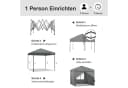 Sekey Faltpavillon 300x300 cm UV50+ Partyzelt Bild 3