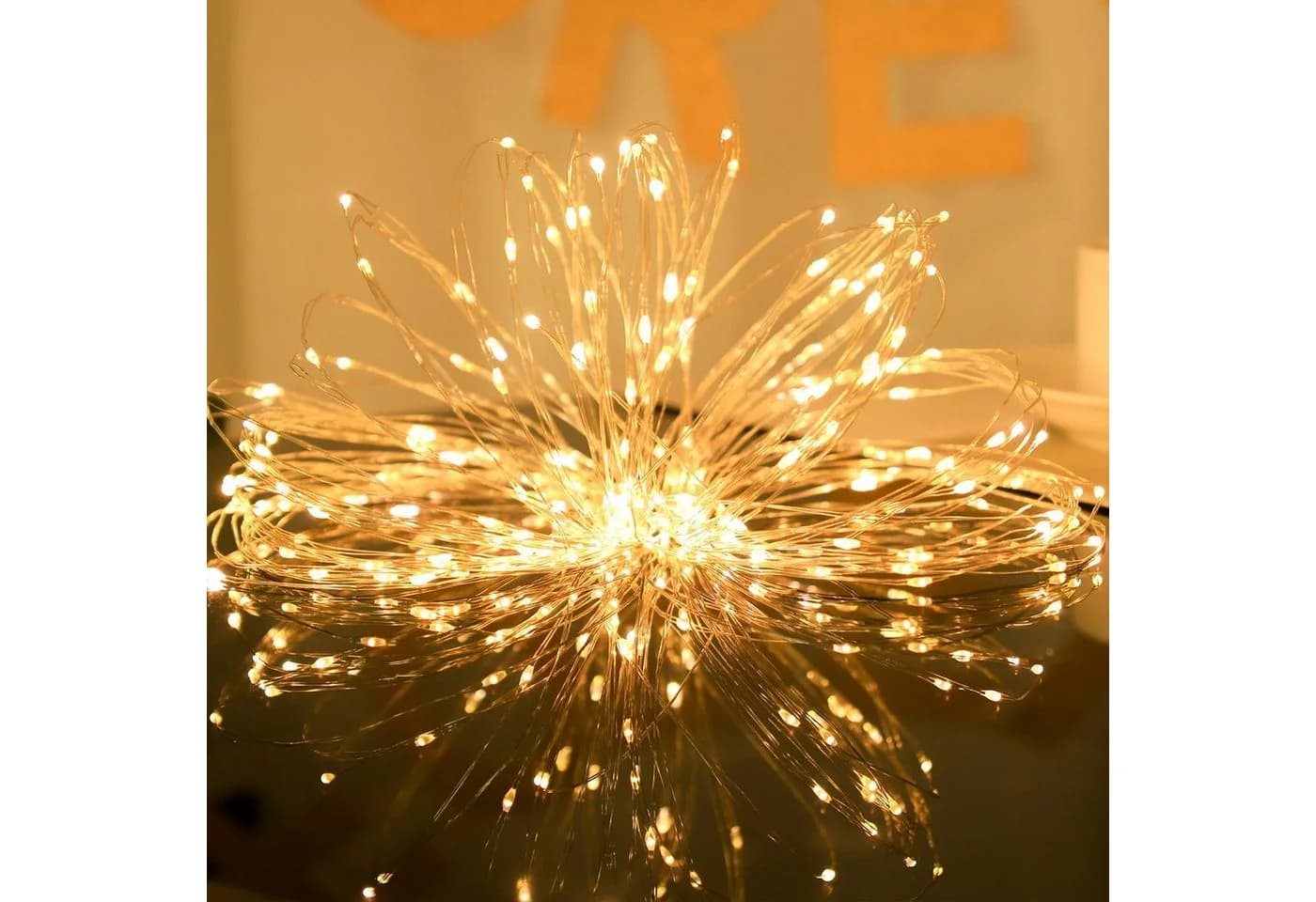 Salcar LED-Lichterkette 10m Outdoor Indoor USB Kupferdraht Weihnachtsdeko - Bild 3