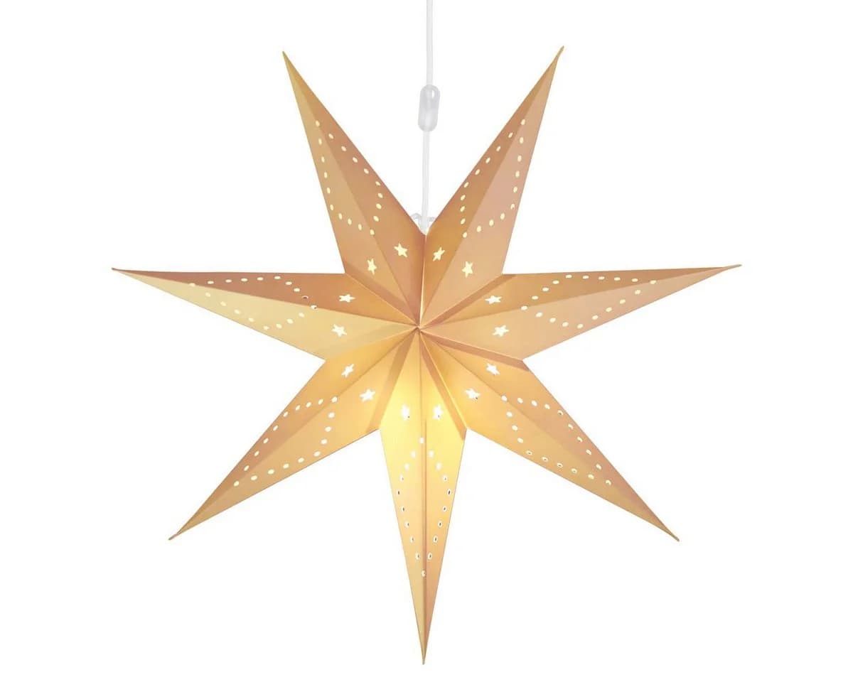 Salcar Papierstern LED Weihnachtsstern 55cm Warmweiß - Bild 2