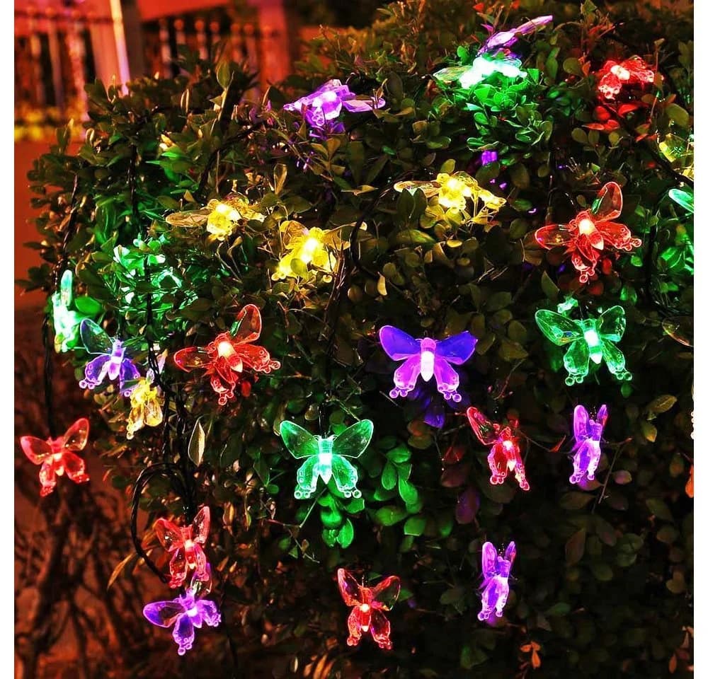 Salcar LED Solarleuchte Schmetterlinge Bunt 5M 20 LED - Bild 2