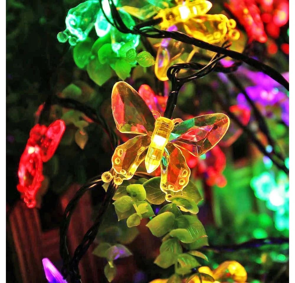 Salcar LED Solarleuchte Schmetterlinge Bunt 5M 20 LED - Bild 3