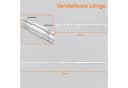 Sekey Gardinenstange Ausziehbar Alu-Vorhangschiene 70-120 cm Bild 1