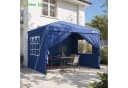 Sekey Faltpavillon 3x3 m Gartenpavillon mit 4 Seitenteilen Blau Bild 2