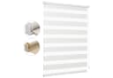 Sekey Doppelrollo Klemmfix Leinenoptik Duo Rollo Seitenzug Bild 2