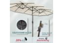 Sekey Sonnenschirm 400x220 cm mit Kurbel, Creme Bild 5