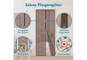 Sekey Insektenschutz-Tür Magnetisches Fliegengitter für Balkon, Keller und Terrassentür, braun Bild 1