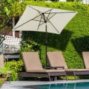 Sekey Sonnenschirm Rechteckig 3 Meter mit Kurbel, UPF 50+ Bild 1