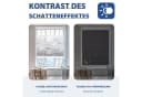 Sekey Wabenplissee Verdunkelung Rollo 100% Blickdicht Grau-Weiß Klemmfix Bild 3