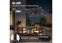 Sekey Sonnenschirm 210 x 140 cm Aluminium UV50+ mit LED-Lichtern Bild 4