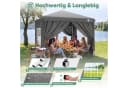SUNULA Faltpavillon 3x3 m Grau mit 4 Seitenteilen Bild 3