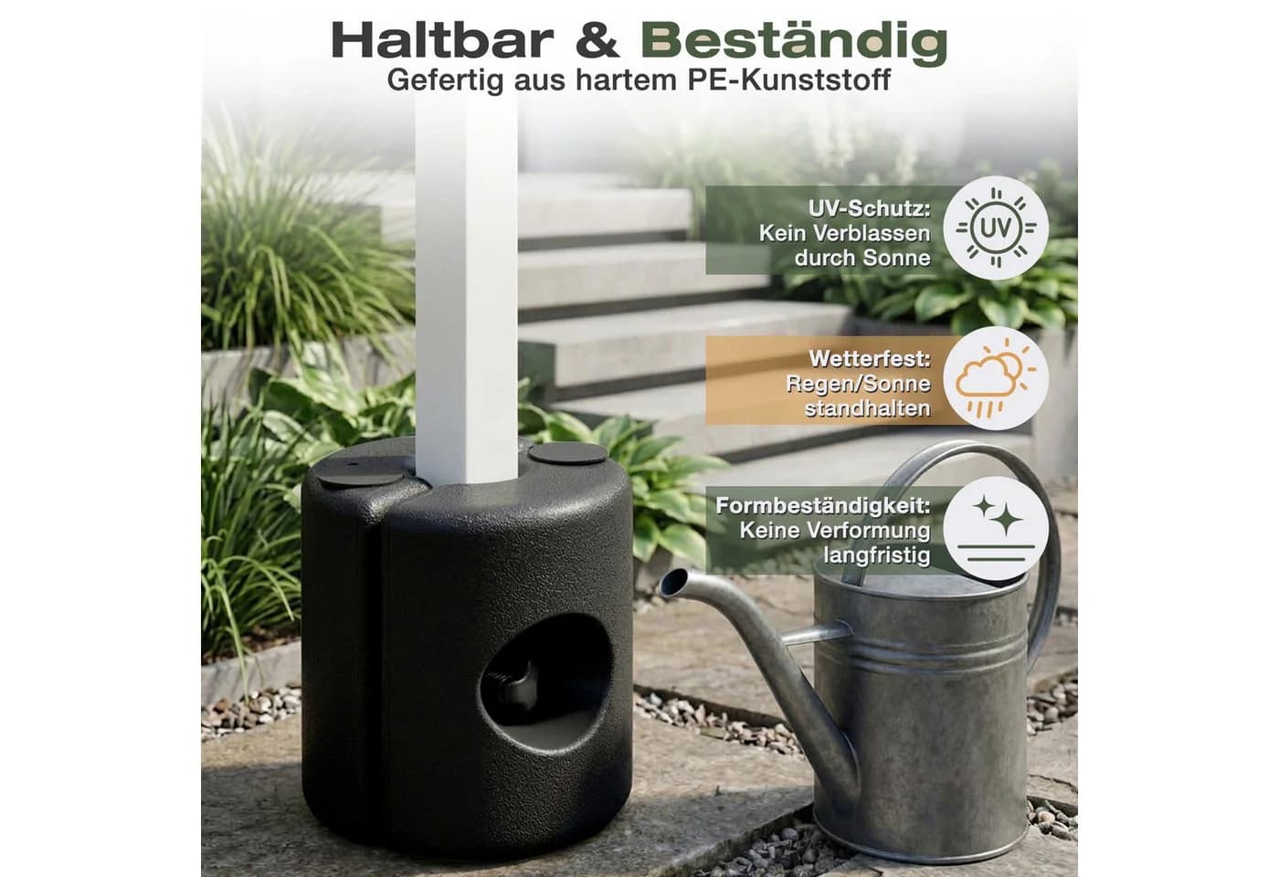 Sekey Pavillonstandfüße 4er Set Schwarz Beschwerungsgewichte - Bild 3