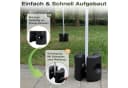 Sekey Pavillonstandfüße 4er Set Schwarz Beschwerungsgewichte Bild 4