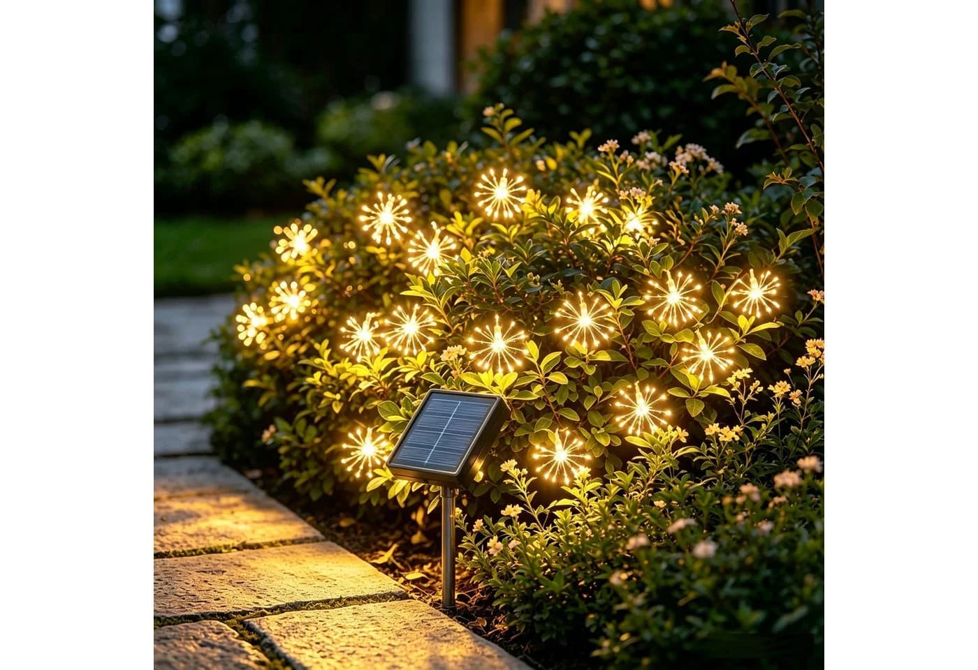 Salcar LED Solarleuchte Feuerwerk Lichterkette Warmweiß 2er-Set - Bild 2
