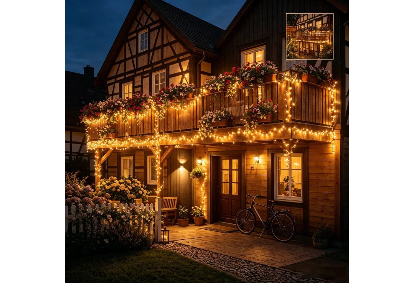 Salcar Solar Lichterkette 16m 800 LEDs Warmweiß mit Fernbedienung - Bild 2