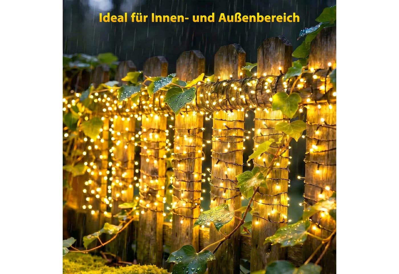 Salcar Solar Lichterkette 16m 800 LEDs Warmweiß mit Fernbedienung - Bild 5