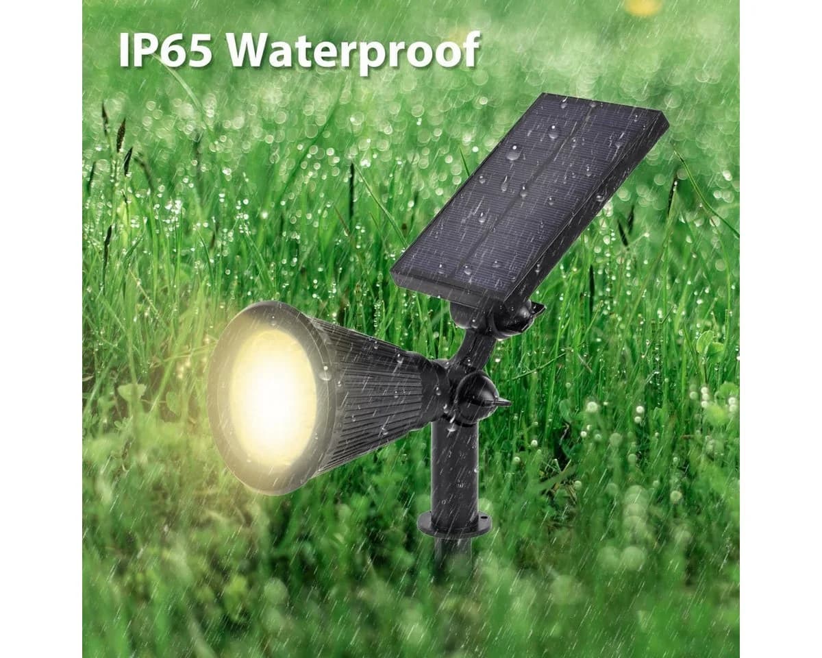 Salcar LED Solarleuchte 2er Set Warmweiß 350 lm Gartenstrahler