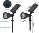 Salcar LED Solarleuchte 2er Set Warmweiß 350 lm Gartenstrahler Bild 5