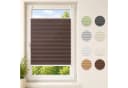 Sekey Plissee Klemmfix ohne Bohren Blickdicht Polyester Mokka Bild 2