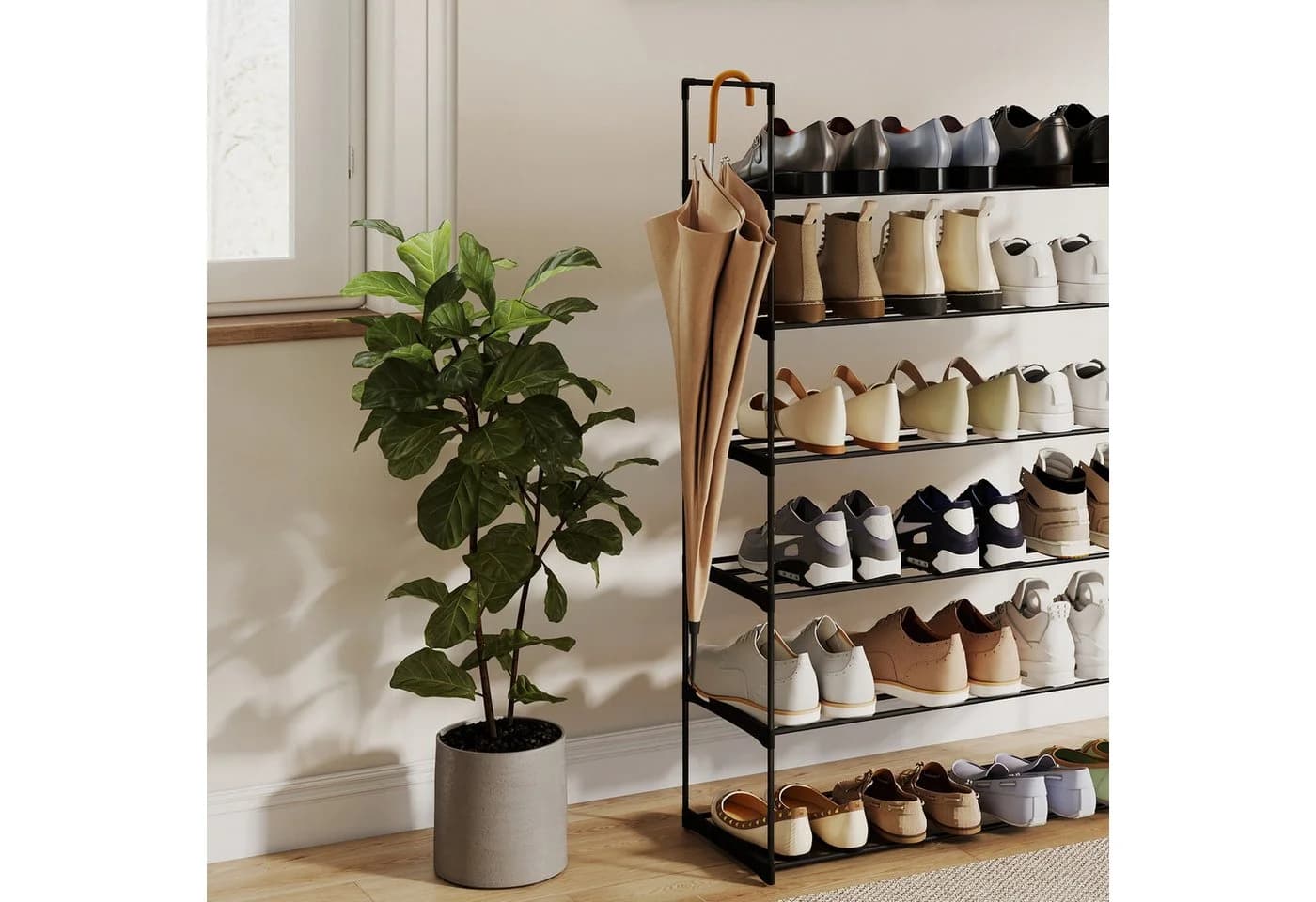 Sekey Schuhregal Metall XXL Ständer Regale Extra Breit 92 cm - Bild 3