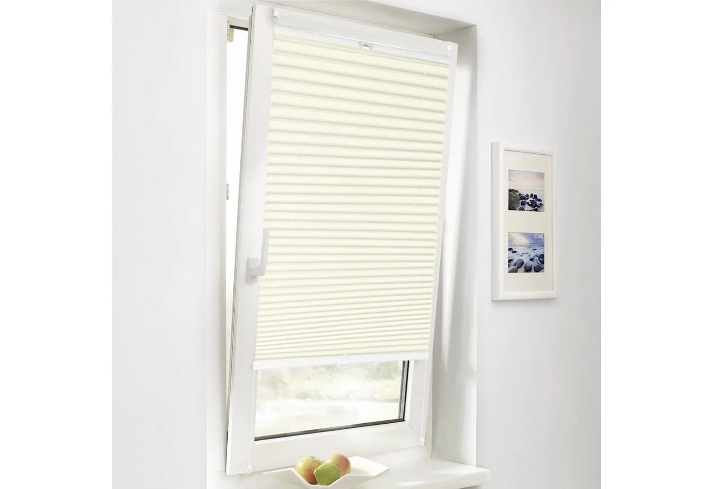 Sekey Plissee Klemmfix Beige ohne Bohren - Bild 2